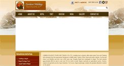 Desktop Screenshot of lumbiniholidays.com